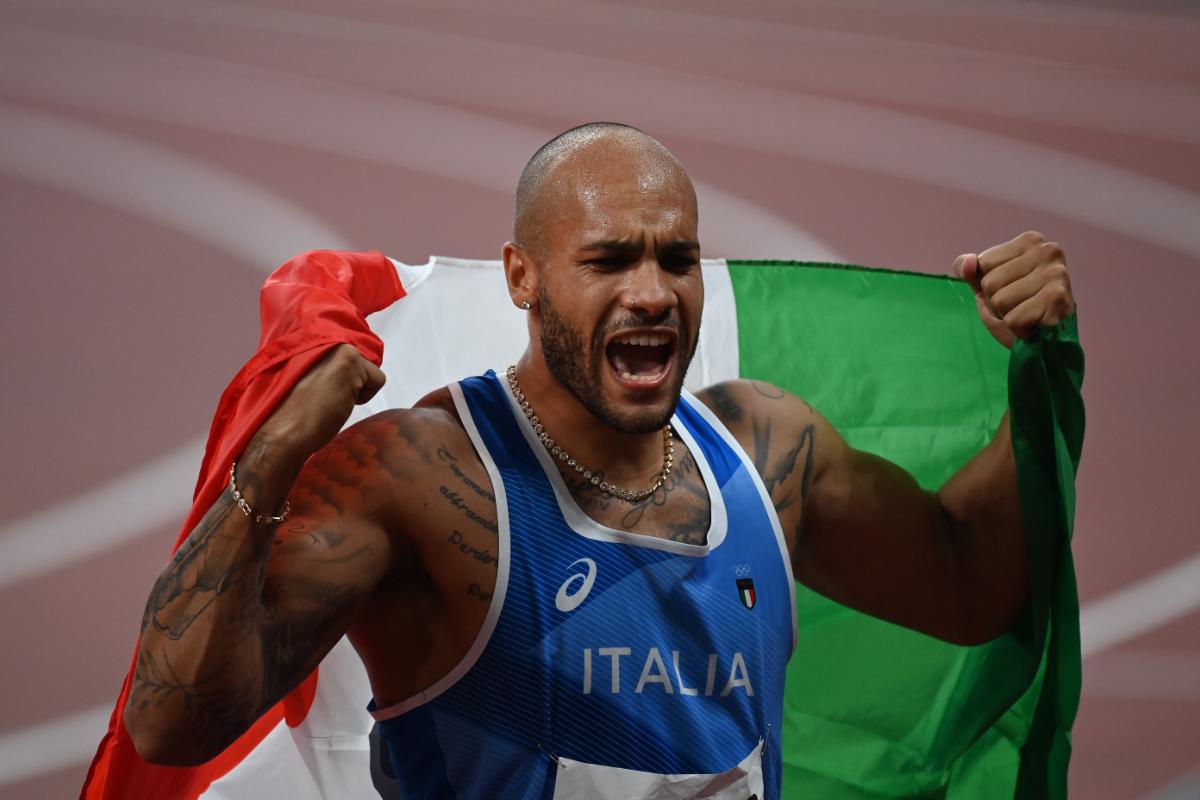 Surpriză la proba regină a atletismului! Un italian a câștigat aurul olimpic la 100m