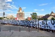 Protest al ultrașilor Stelei » Amenințări cu moartea pentru șefii CSA: „Vă mutăm în Ghencea 22!”