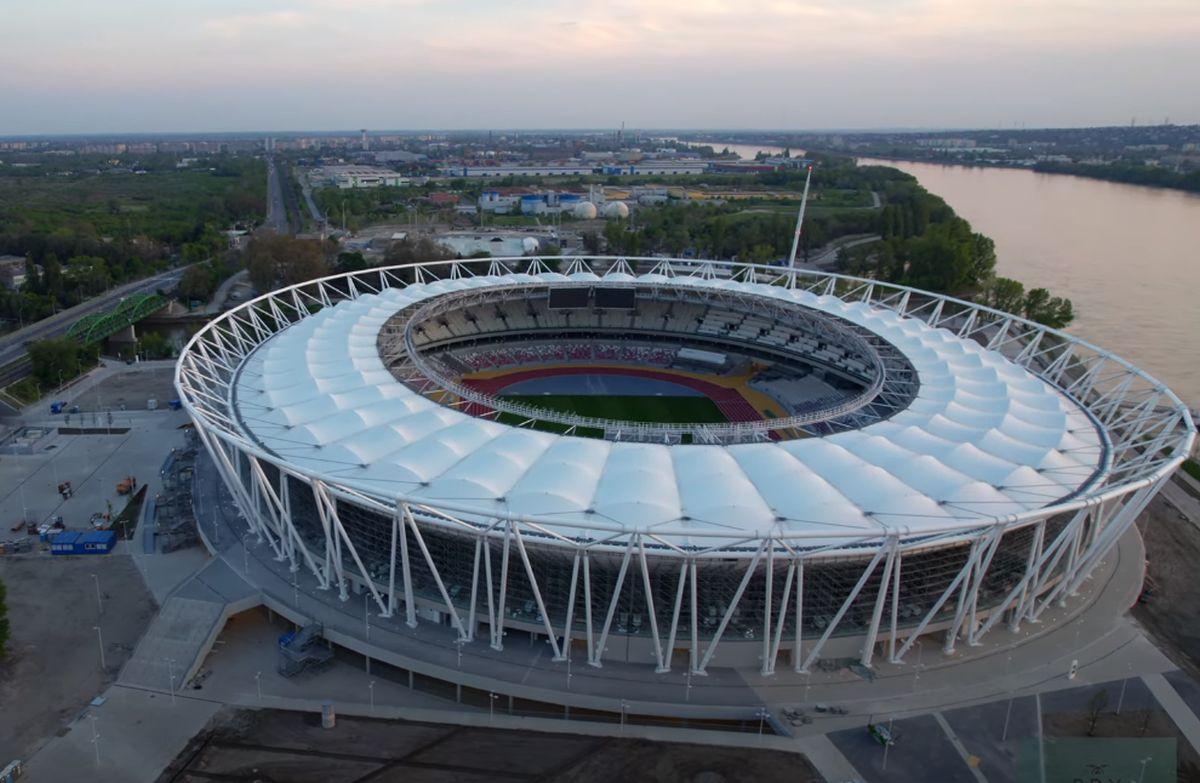 Stadion de 35.000 de locuri pe malul Dunării, în Budapesta / FOTO: capturi @RDX_Aerials