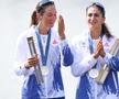 Momentul în care Simona Radiș și Ancuța Bodnar sunt copleșite de lacrimi pe podium / FOTO: Raed Krishan (Gazeta Sporturilor)