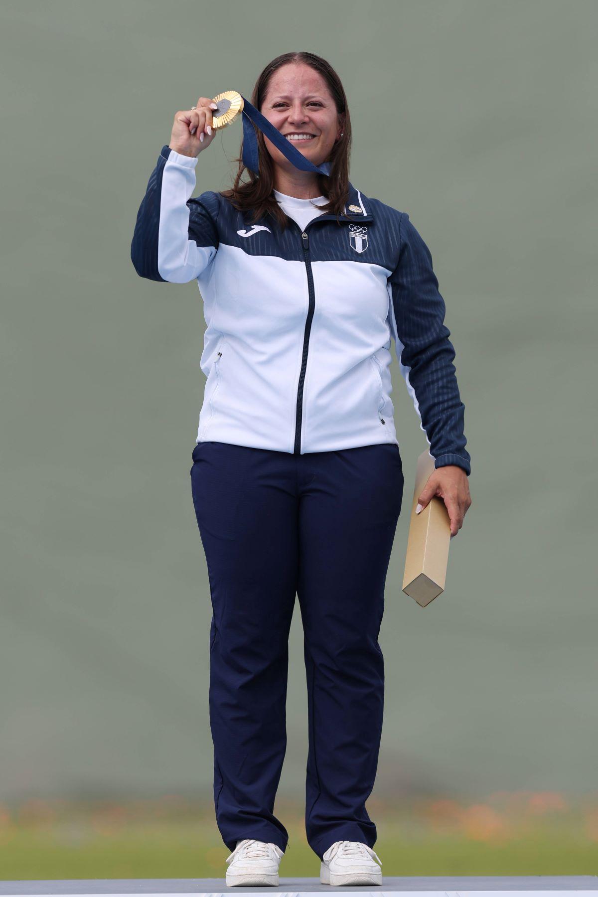 Adriano Ruano, prima campioană olimpică din istoria Guatemalei, la tir în proba de trap