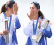 Momentul în care Simona Radiș și Ancuța Bodnar sunt copleșite de lacrimi pe podium / FOTO: Raed Krishan (Gazeta Sporturilor)