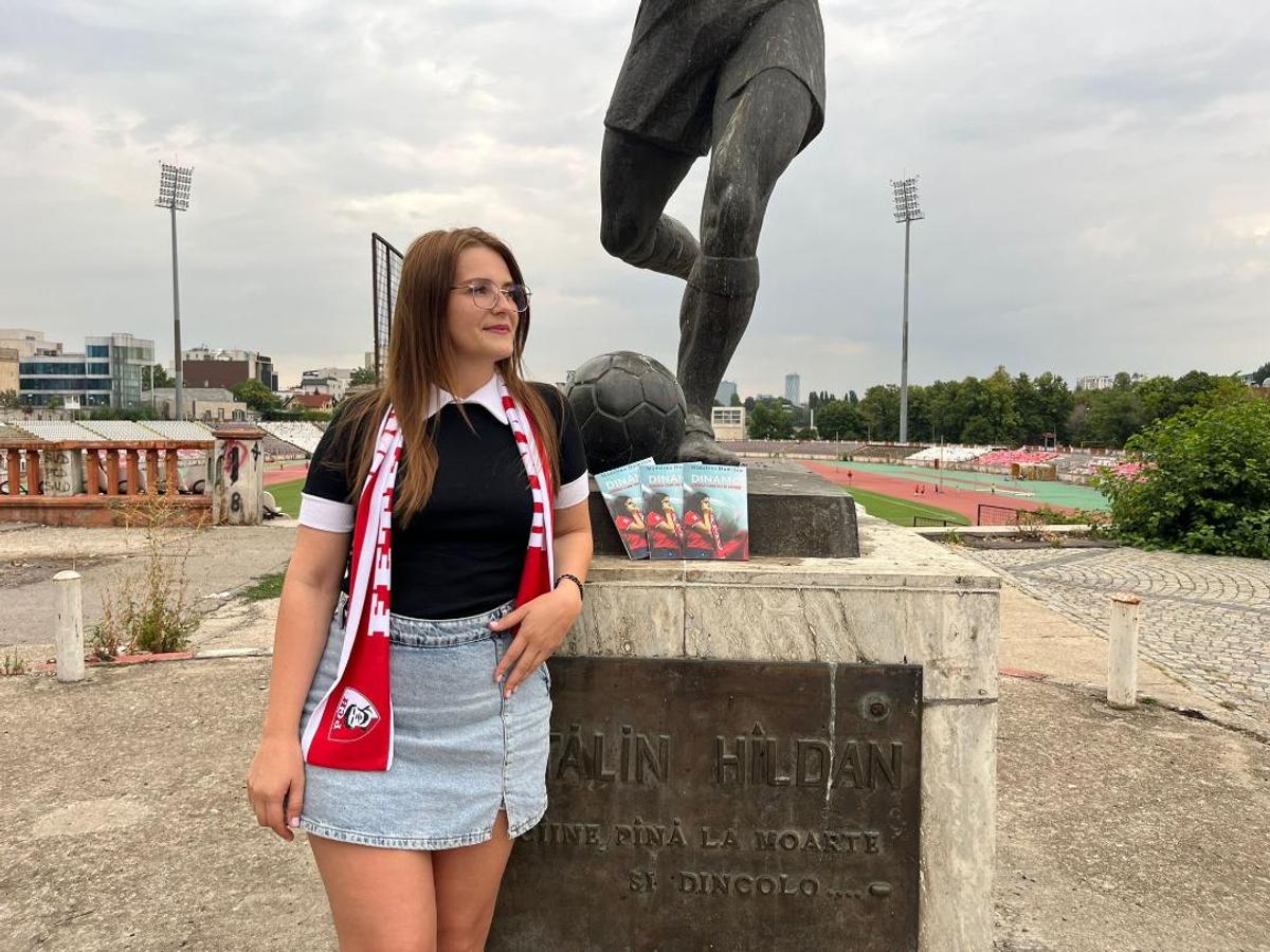 Mădălina Dumitru, autoarea cărții „Dinamo, iubirea care nu se stinge” / Foto: GSP