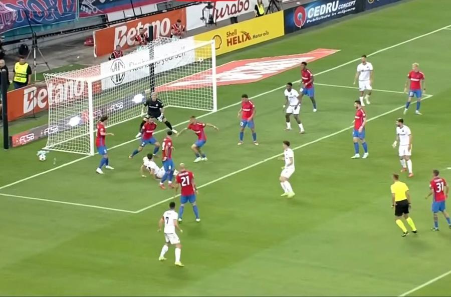 Incredibil! Ce arată stop-cadrul la golul care a blocat elanul FCSB-ului din drumul spre grupele Ligii Campionilor