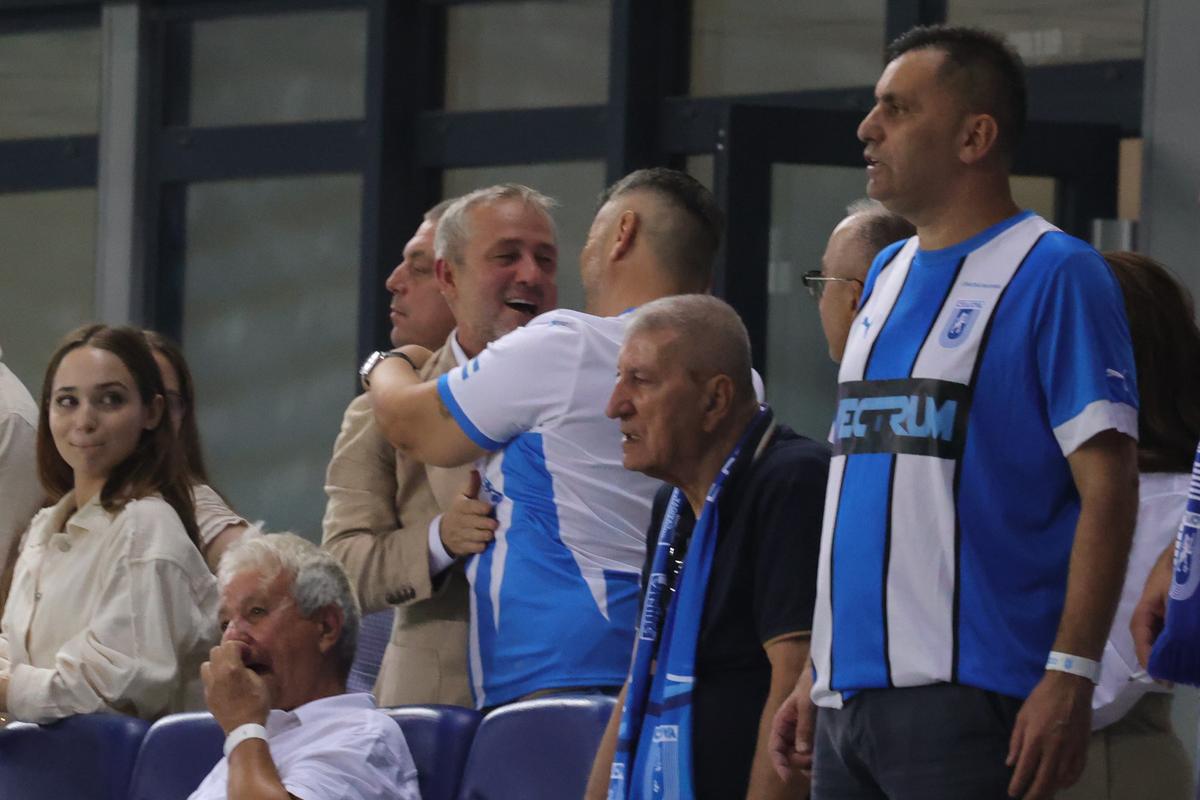 A „explodat” de bucurie loja lui Mihai Rotaru! Patronul oltenilor, imagini nemaivăzute surprinse de fotoreporterul GSP