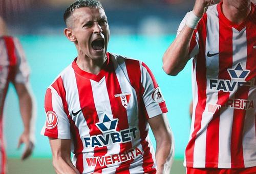 Costache, gol contra Petrolului / FOTO: Facebook @UTA