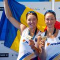 Adriana Adam și Simona Radiș, campioane europene la dublu rame la Varese 2026 Foto: FR Canotaj/Balint Czucz