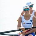 Simona Radiș și Adriana Adam la CE de la Varese Foto: FR Canotaj/Balint Czucz