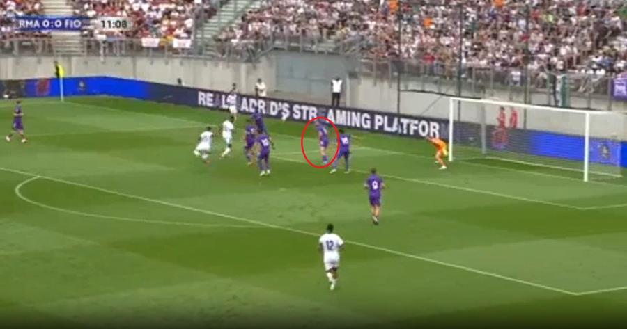 Endrick a deschis scorul în Real Madrid - Fiorentina // Radu Drăgușin, încercuit cu roșu în momentul golului Radu Drăgușin a fost integralist în Real Madrid - Fiorentina!