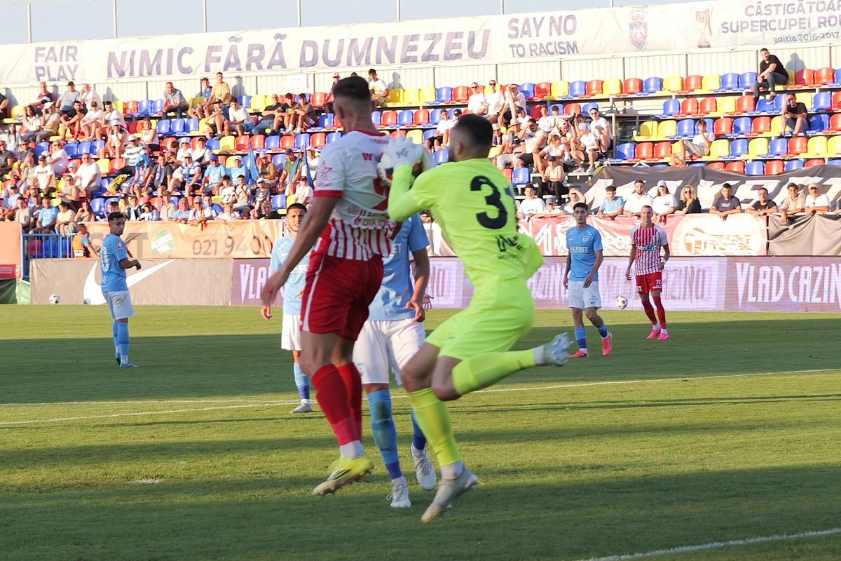 Partida dintre FC Voluntari și UTA Arad a fost decisă de gafa portarului: start dezastruos de sezon pentru băieții lui Adi Mihalcea