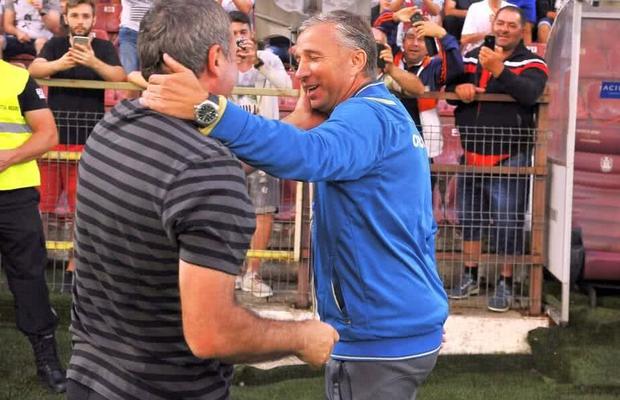 FCSB - VIITORUL 2-1 / VIDEO Declarație enigmatică a lui Gică Hagi: „Poate la următorul meci Dan Petrescu nu va mai fi antrenorul lui CFR Cluj”