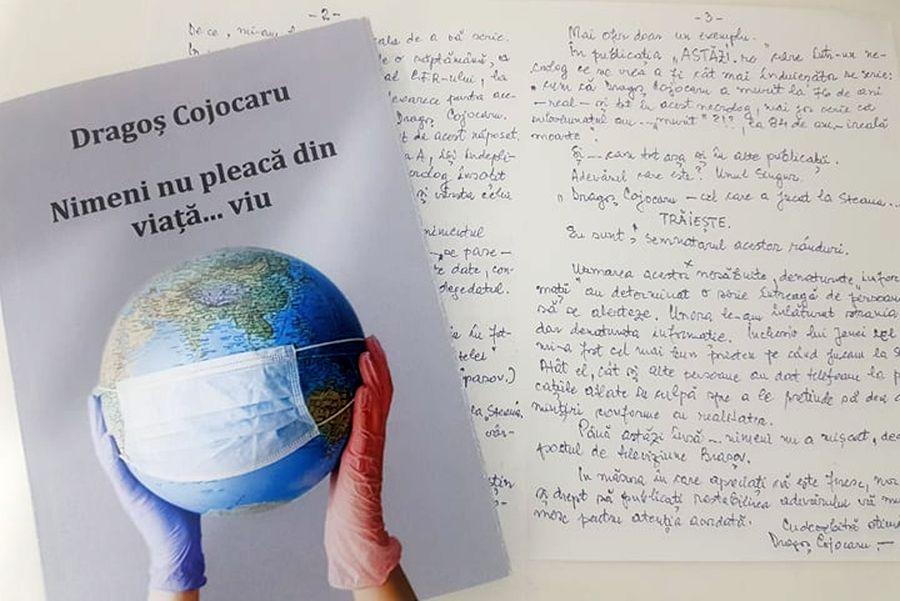 Scrisoarea primită la redacție și un exemplar al noii sale cărți Eroarea care a produs panică în familia unui fost jucător al Stelei » Anunțat mort și confundat cu un fotbalist cu același nume!