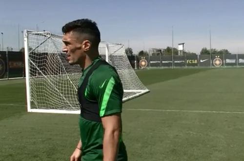 Claudiu Keșeru (34 de ani) a început pregătirea cu FCSB, echipa la care s-a întors în această vară după 6 ani.