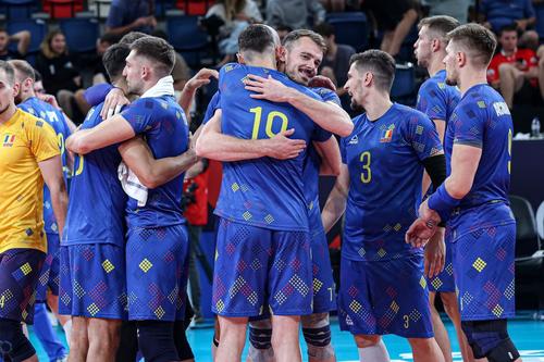 Voleibaliștii români sărbătoresc prima victorie la CE Foto Facebook FR Volei