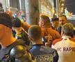 Incident în Giulești, cu mai puțin de o oră până la începerea derby-ului dintre Rapid și Dinamo. Galeria alb-vișiniilor a fost oprită de mai mulți reprezentanți și amenință că nu mai intră pe stadion.