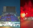 Scenografia cu tentă rasistă cu care dinamoviștii voiau să intre în Giulești / Sursă foto: Facebook
