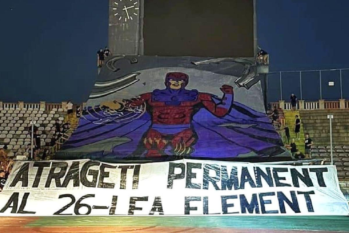 Scenografia cu tentă rasistă cu care dinamoviștii voiau să intre în Giulești