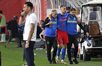 S-a „rupt” în FCSB - UTA, tocmai când fusese convocat în premieră la națională! Primul diagnostic + Pe cine cheamă Lucescu în locul lui
