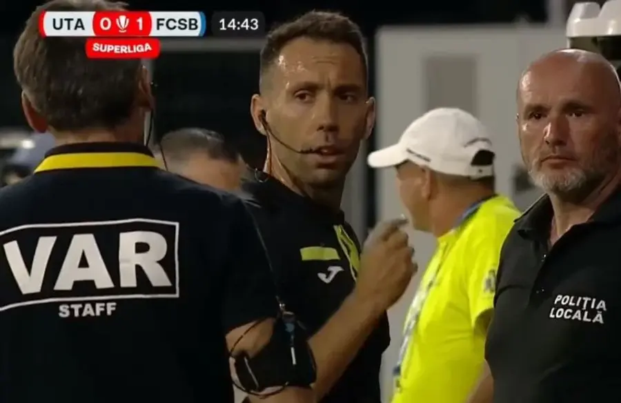 Motiv de scandal! FCSB, fluierată pe „Arc” de arbitrul făcut praf de MM Stoica în urmă cu un an, tot la un meci cu UTA: „Viciere de rezultat!”