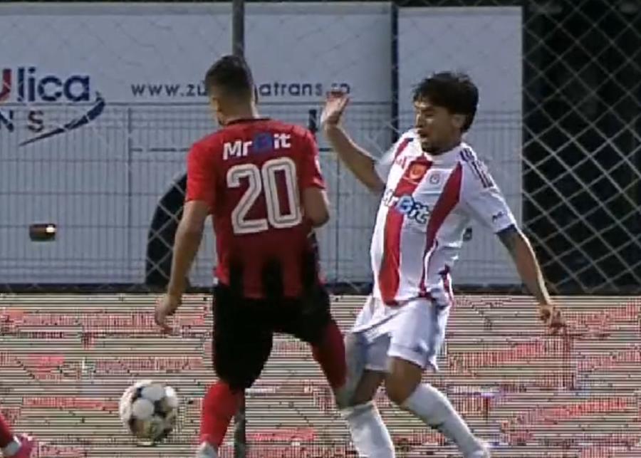 FOTO: Captură TV @Digi Sport 1 Csikszereda, cel mai bun meci al sezonului cu Oțelul, dar rămâne fără victorie în Superliga! Clasamentul