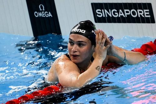 Benedetta Pilato la CM de la SInggapore, unde a cucerit bronzul în proba de 50 m bras FOTO Imago Images