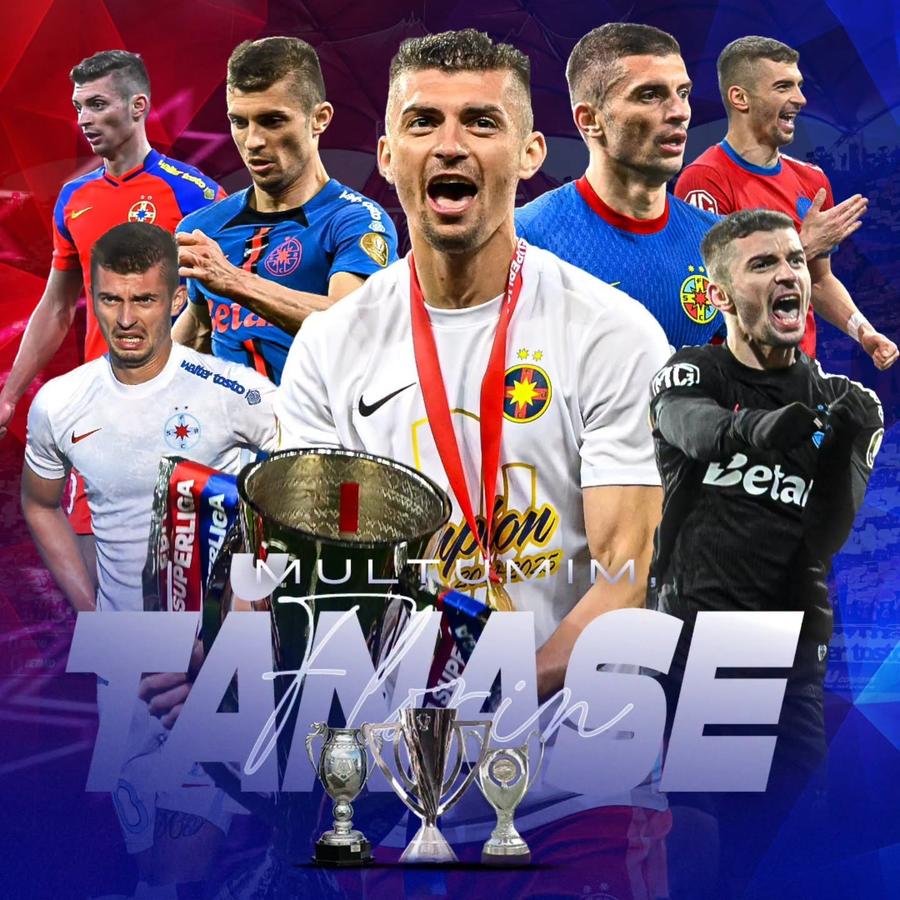 FCSB, mesaj special la despărțirea de Florin Tănase // foto: facebook @FCSB Official Florin Tănase, prezentat oficial la Omonia Nicosia » „Se destramă tot ce a mai rămas din echipa asta”