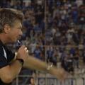 Walter Mazzarri a fumat fără nicio reținere în timpul meciului Volos - Iraklis 1-1 / Foto: Instagram