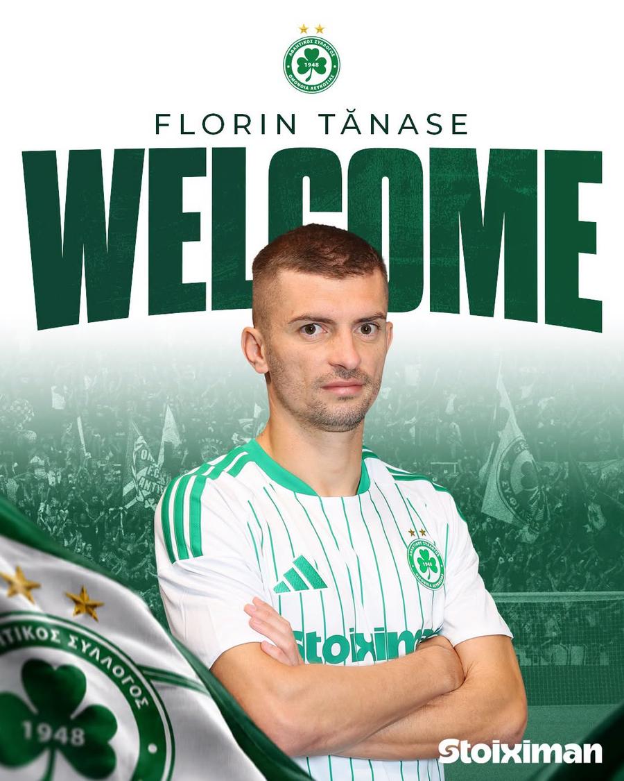 Florin Tănase, prezentat oficial la Omonia Nicosia // foto: facebook @Omonia FC Florin Tănase, prezentat oficial la Omonia Nicosia » „Se destramă tot ce a mai rămas din echipa asta”