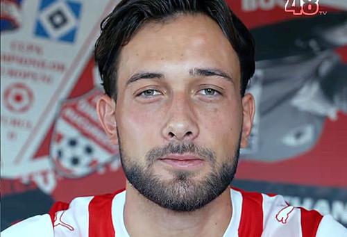 Dinamo l-a prezentat azi pe atacantul Dean Zandbergen/ Foto: Instagram @Dinamo1948