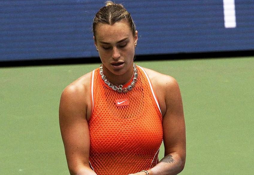 Aryna Sabalenka joacă la US Open cu un lanț de aur masiv/ Foto: Instagram @arynasabalenka
