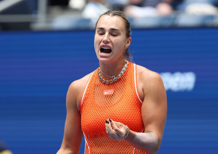 Aryna Sabalenka joacă la US Open cu un lanț de aur masiv/ Foto: Imago Images