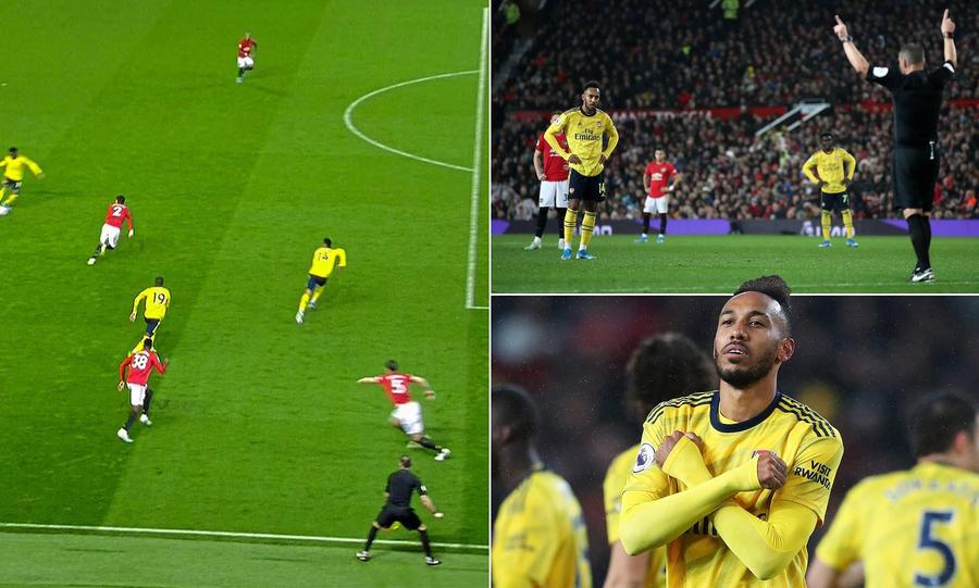 MAN. UNITED - ARSENAL 1-1 // FOTO+VIDEO Stupefiant! Scandal de arbitraj la Manchester » A dat ofsaid, deși Aubameyang era 3 metri în joc!