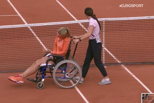 Kiki Bertens. Captură Eurosport