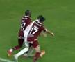 Final încins la Sibiu » Hermannstadt a cerut penalty la ultima fază, după ce Braun și Pănoiu l-au „strivit” pe Oroian: „Contact evident!”