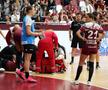Aissatou Kouyate (30 de ani), interul dreapta de la Rapid, s-a accidentat în meciul cu CSM București, din etapa #4 a Ligii Florilor.