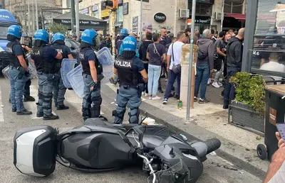 Șocant: suporter cu arma în mână lângă hotelul lui Sporting înainte de duelul din Liga Campionilor » Multiple conflicte pe străzi