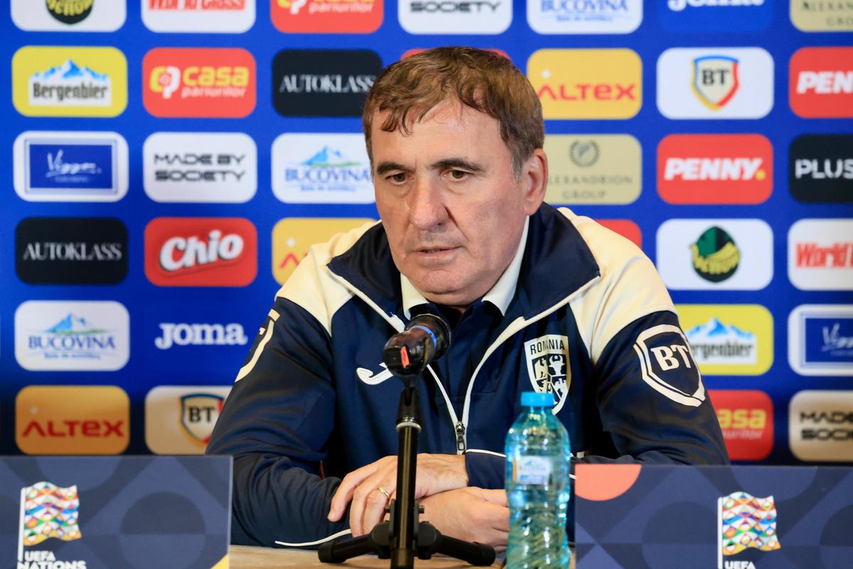 Conferință de presă Gheorghe Hagi și Radu Drăgușin, înainte de Polonia - România / FOTO: Ionuț Iordache (GSP.ro)