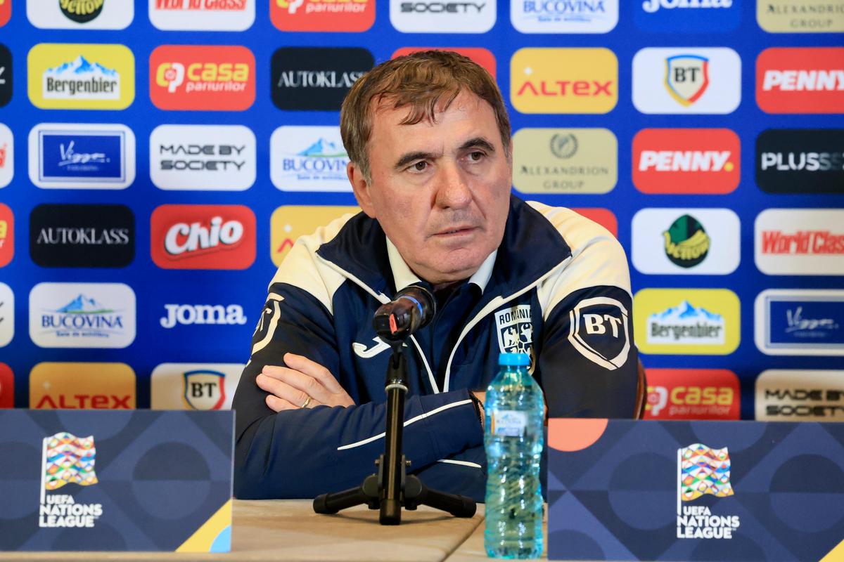 Conferință de presă Gheorghe Hagi și Radu Drăgușin, înainte de Polonia - România / FOTO: Ionuț Iordache (GSP.ro)