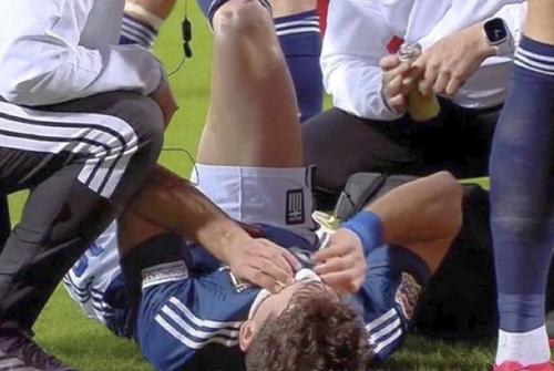 Christos Tzolis s-a accidentat în Grecia - Olanda / FOTO: X