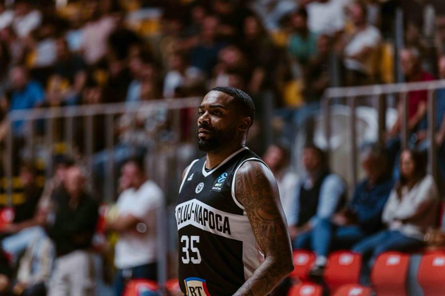 Patrick Richard, căpitanul lui U-BT Cluj-Napoca/Foto: euroleaguebasketball.net Debut de coșmar pentru U-BT Cluj-Napoca în EuroCup! Campioana României, zdrobită la Roma