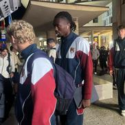 Sosire Genoa la București, amical Rapid