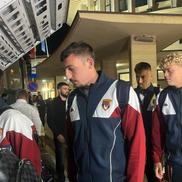 Sosire Genoa la București, amical Rapid