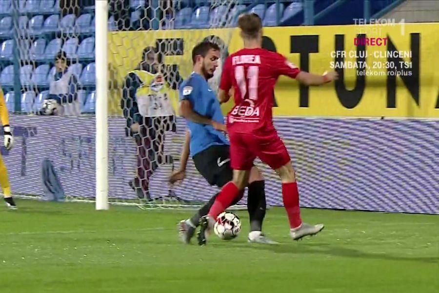 VIITORUL - CHINDIA // FOTO Oaspeții, nemulțumiți de două decizii luate de arbitrul Bîrsan! Ce arată reluările