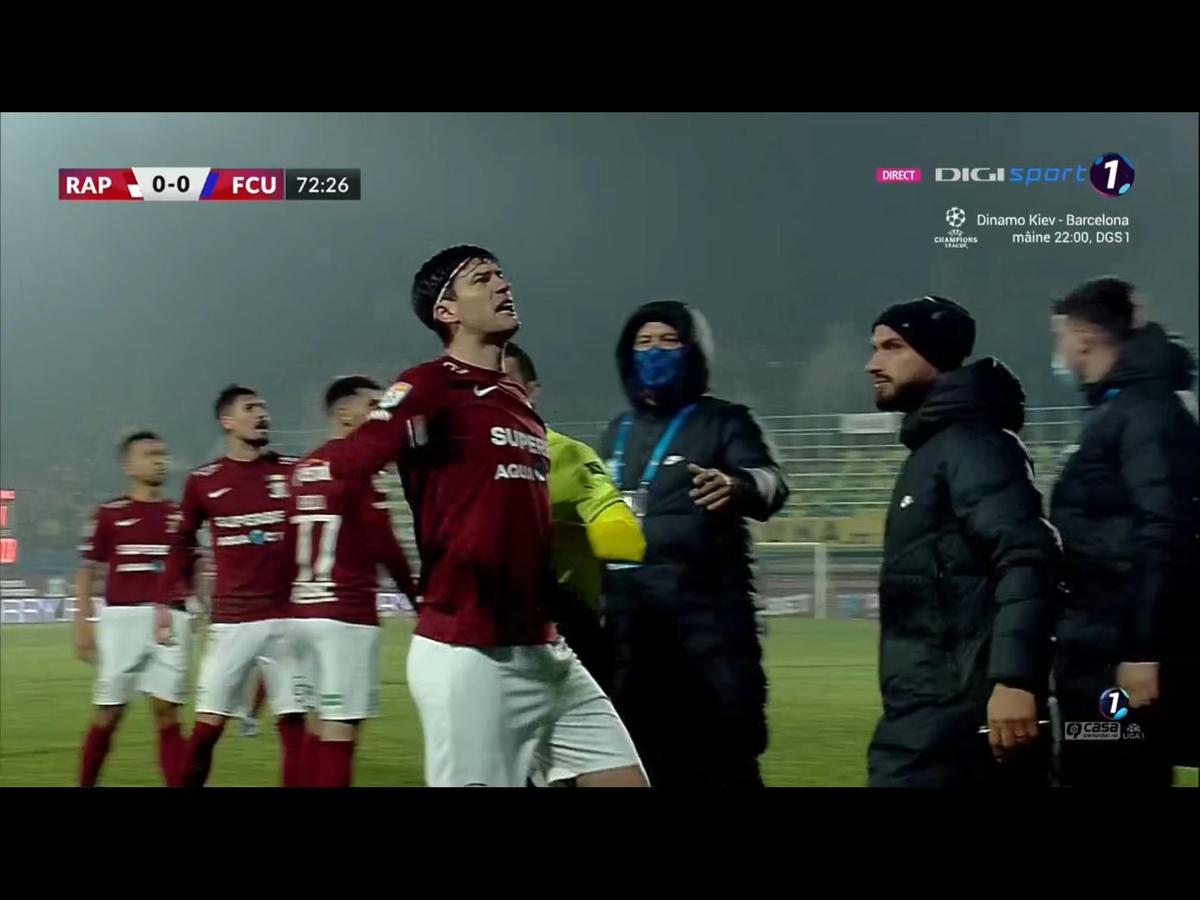 FOTO Rapid - FCU Craiova, scandal 01.11.2021