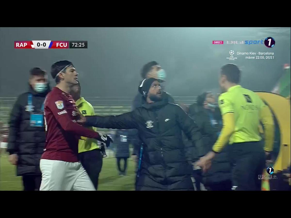 FOTO Rapid - FCU Craiova, scandal 01.11.2021