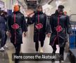 Jermaine Johnson, Will Mcdonald și Bryce Huff, de la New York Jets, îmbrăcați în membri Akatsuki, din anime-ul Naruto