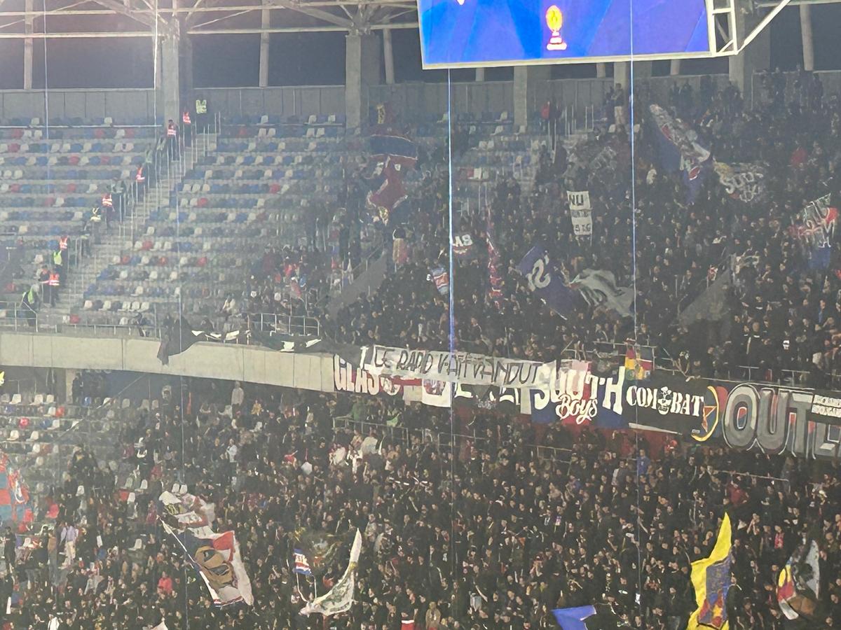 Mesajele afișate în Ghencea la derby-ul CSA Steaua - Rapid