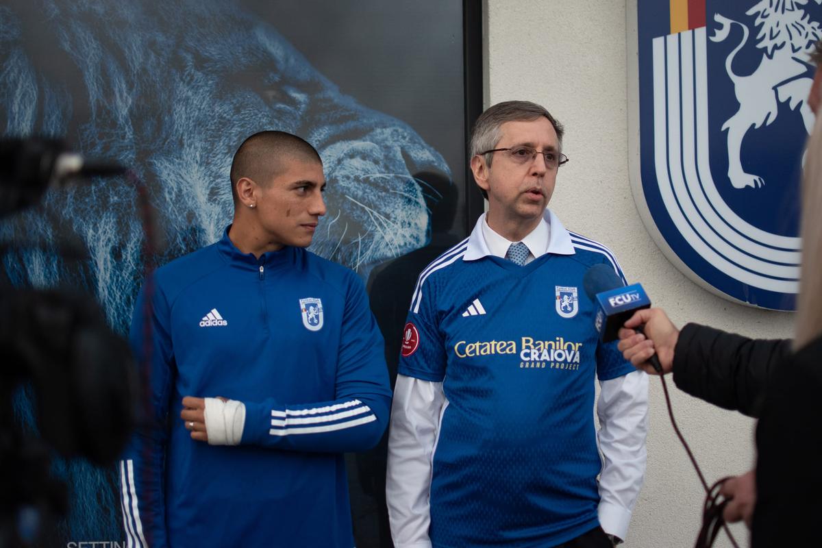 Ambasadorul Argentinei în România, Carlos Alejandro Poffo, a avizat baza de pregătire a celor de la FCU Craiova