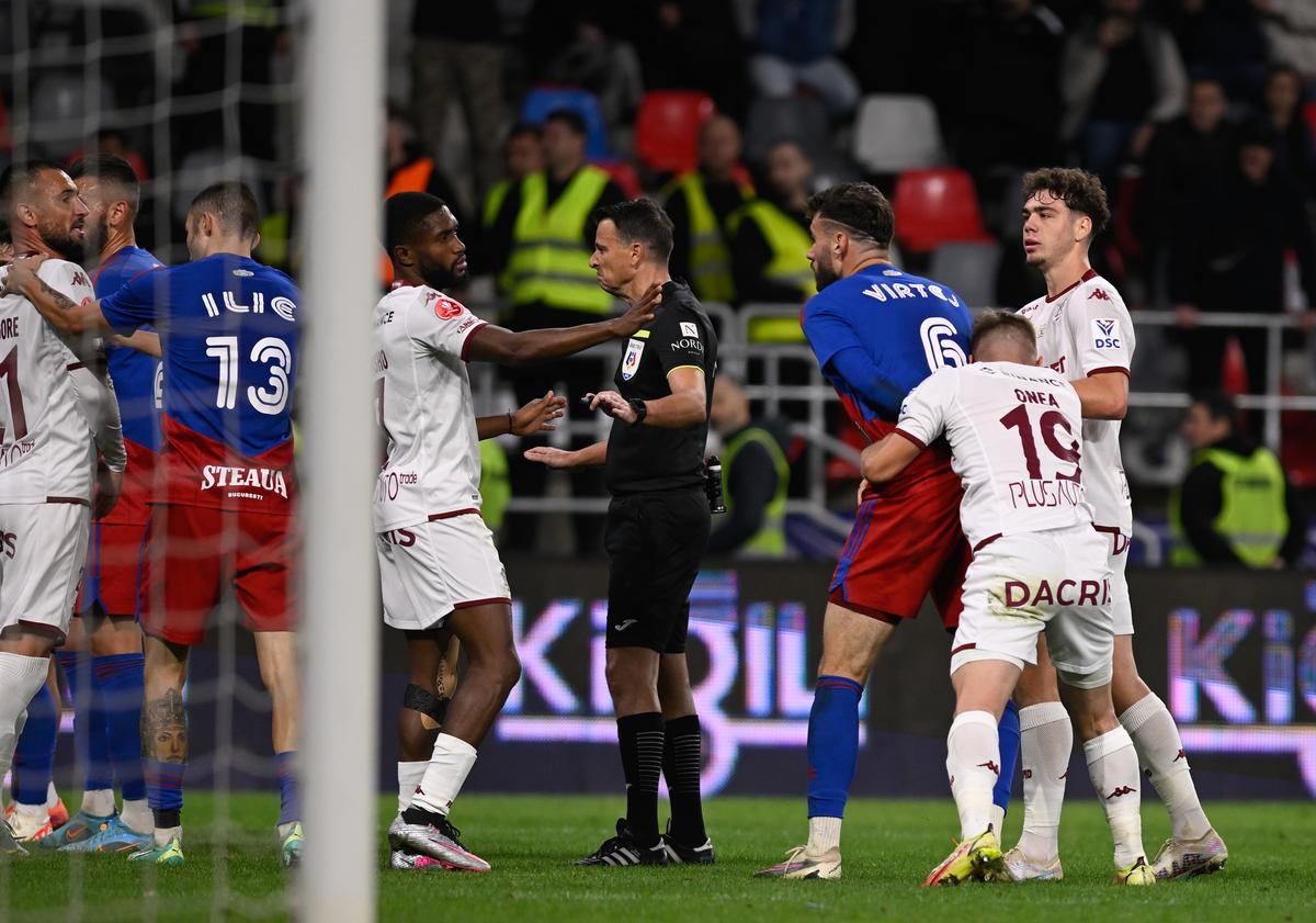 Daniel Vîrtej, conflict în prelungirile meciului Steaua - Rapid
