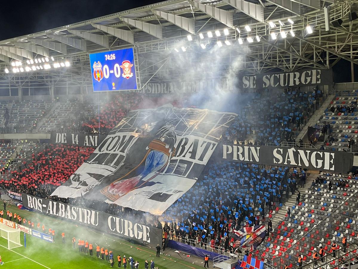 Mesajele afișate în Ghencea la derby-ul CSA Steaua - Rapid